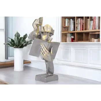 Kitap Okuyan Maske Silver