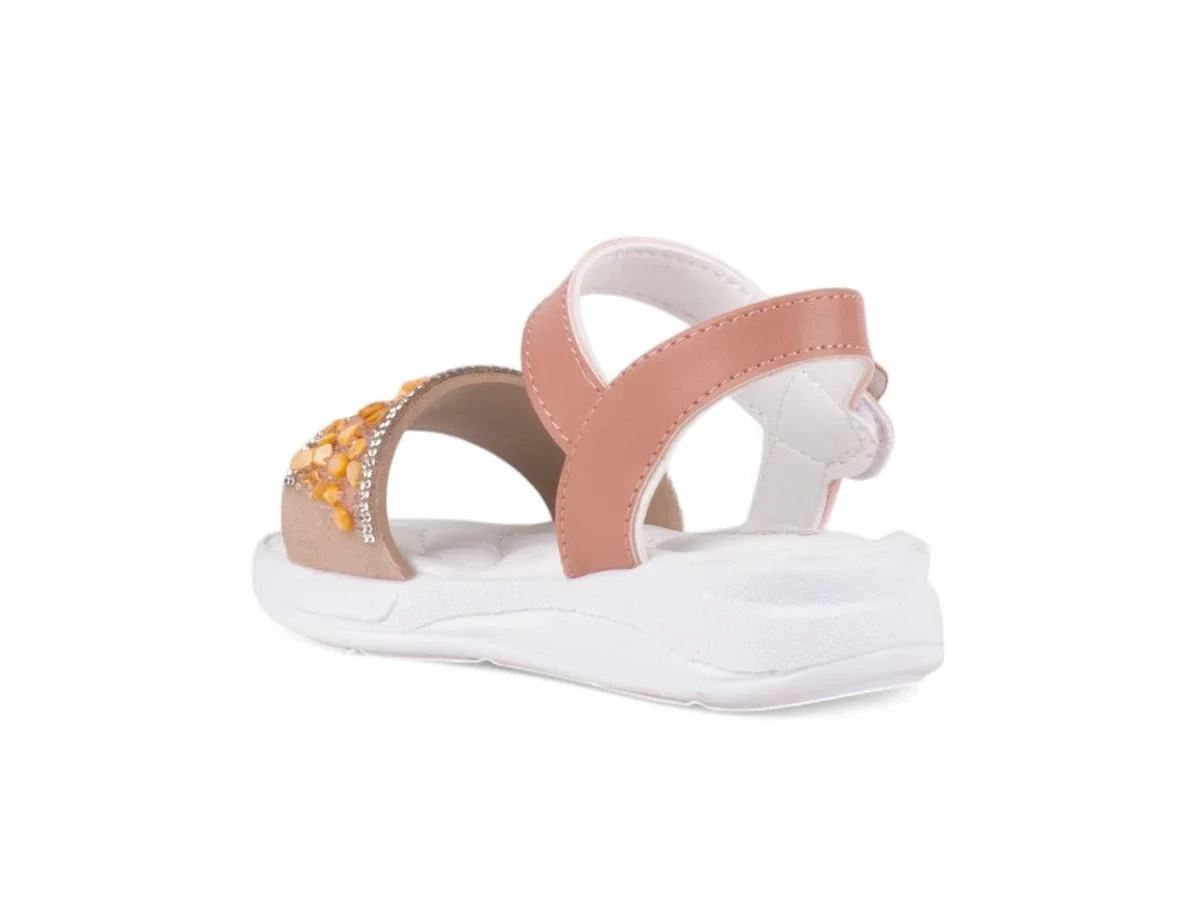 Poliva Filet Sandalet 8110 Pudra Taşlı - Görsel 3