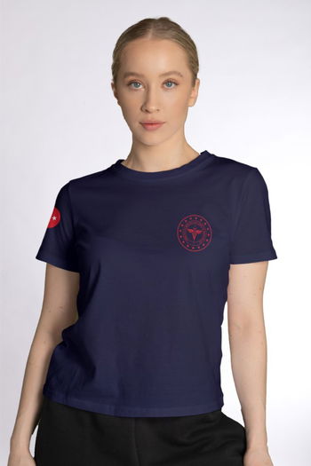 Lacivert 112 Acil Sağlık Bisiklet Yaka Tişört Unisex