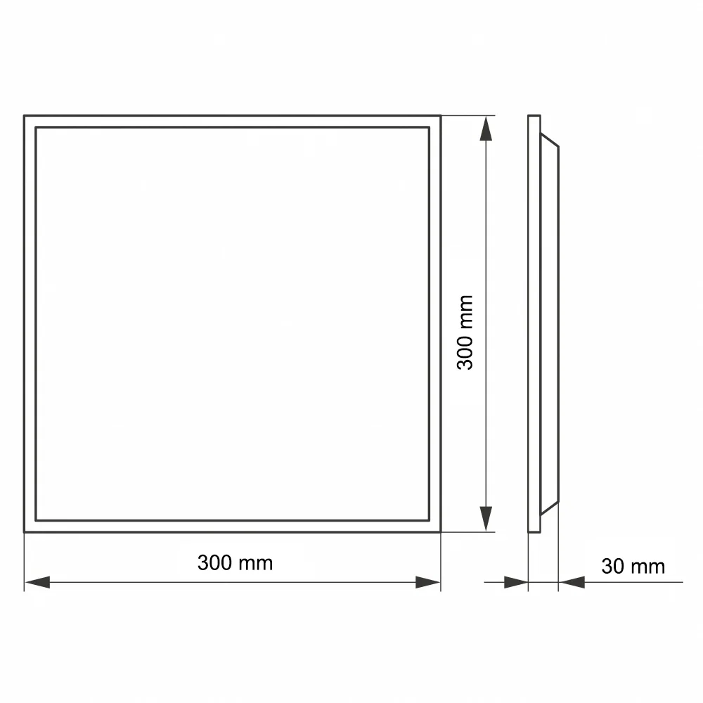 20W 30X30 LED BACKLIGHT CLİP-İN PANEL 4000K - Görsel 2
