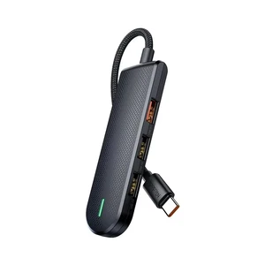 Mcdodo HU-1430 5 İN 1 Type-c Çoklayıcı (USB3.0X1+USB2.0X2+SD/TF CARD SLOTX1)- GRİ - Görsel 6