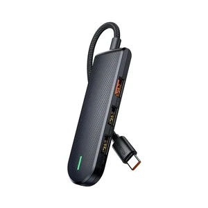 Mcdodo HU-1430 5 İN 1 Type-c Çoklayıcı (USB3.0X1+USB2.0X2+SD/TF CARD SLOTX1)- GRİ - Görsel 1