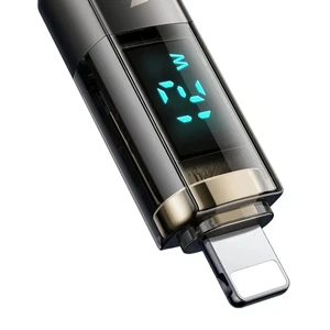 Mcdodo CA-3620 Dijital Ekranlı Usb-ATo Lightning Şarj & Data Kablosu - Siyah 1.2m - Görsel 3