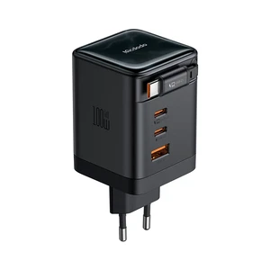 Mcdodo CH-8470 FreeGo 100W Geri Çekilebilir Kablolu 3C1A GaN Şarj Adaptörü - Görsel 1