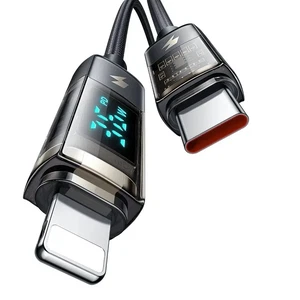 Mcdodo CA-3600 Type-c To Lightning Dijital Ekranlı iPhone Şarj & Data Kablosu - Siyah 1.2m - Görsel 1