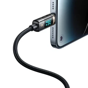 Mcdodo CA-3600 Type-c To Lightning Dijital Ekranlı iPhone Şarj & Data Kablosu - Siyah 1.2m - Görsel 3