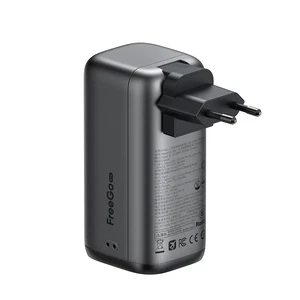 Mcdodo MC-8501 FreeGo 45W 3'ü 1 Arada 10000mAh Dahili Geri Çekilebilir Type-C Kablo, AC Prize Takılabilir Şarj Adaptörlü Powerbank Siyah(Universial Priz Uçları) - Görsel 13