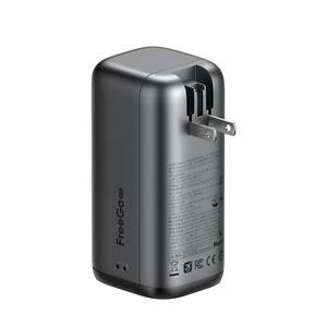 Mcdodo MC-8501 FreeGo 45W 3'ü 1 Arada 10000mAh Dahili Geri Çekilebilir Type-C Kablo, AC Prize Takılabilir Şarj Adaptörlü Powerbank Siyah(Universial Priz Uçları) - Görsel 12