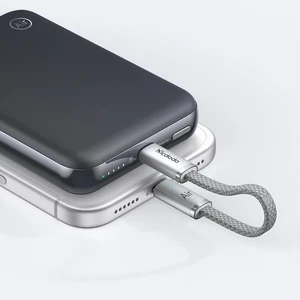 Mcdodo MC-2431 Meta Air Qi2.2 10000mAh 25W Kablosuz 35W Kablolu Manyetik Hızlı Şarj Powerbank - Siyah - Görsel 7