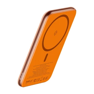 Mcdodo MC-2932 MetaAir 20W 5000mAh Ultra İnce Metal Manyetik Kablosuz Powerbank Turuncu - Görsel 2