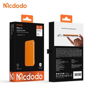 Mcdodo MC-2932 MetaAir 20W 5000mAh Ultra İnce Metal Manyetik Kablosuz Powerbank Turuncu - Görsel 7