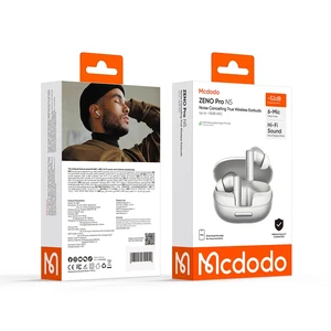 Mcdodo HP-0881 ZENO Pro N5 ANC Aktif Gürültü Engelleyici Wireless Kulaklık Beyaz - Görsel 7