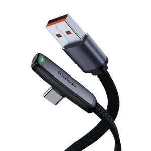 Mcdodo CA-3340 Usb-A to Type-c 100w 90° Açılı Hızlı Şarj & Data Kablosu 6a 1.2m - Siyah - Görsel 2