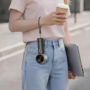 Mcdodo CF-6121 Chill H01 2000mAh 6 Kademeli LED Ekranlı Su Püskürtmeli Taşınabilir El Fanı - Siyah - Görsel 3