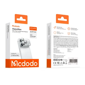 Mcdodo PF-2256 VisionMax Serisi iPhone 18 Pro Max Uyumlu Tam Kaplama Ultra Şeffaf Kamera Lens Koruyucu - Görsel 2