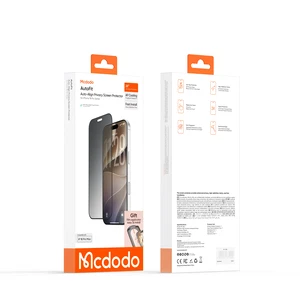 Mcdodo PF-2243 iPhone 18 Pro Max Uyumlu Kolay Otomatik Hizalama Aparatlı Temperli Cam Hayalet Ekran Koruyucu - Görsel 2