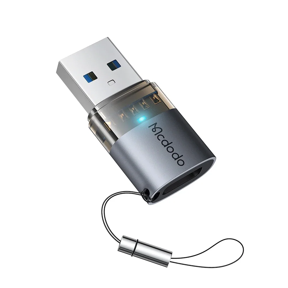 Mcdodo OT-7580 Type-C to USB-A 3.0 Dönüştürücü Adaptör, Şarj Göstergeli - Görsel 1