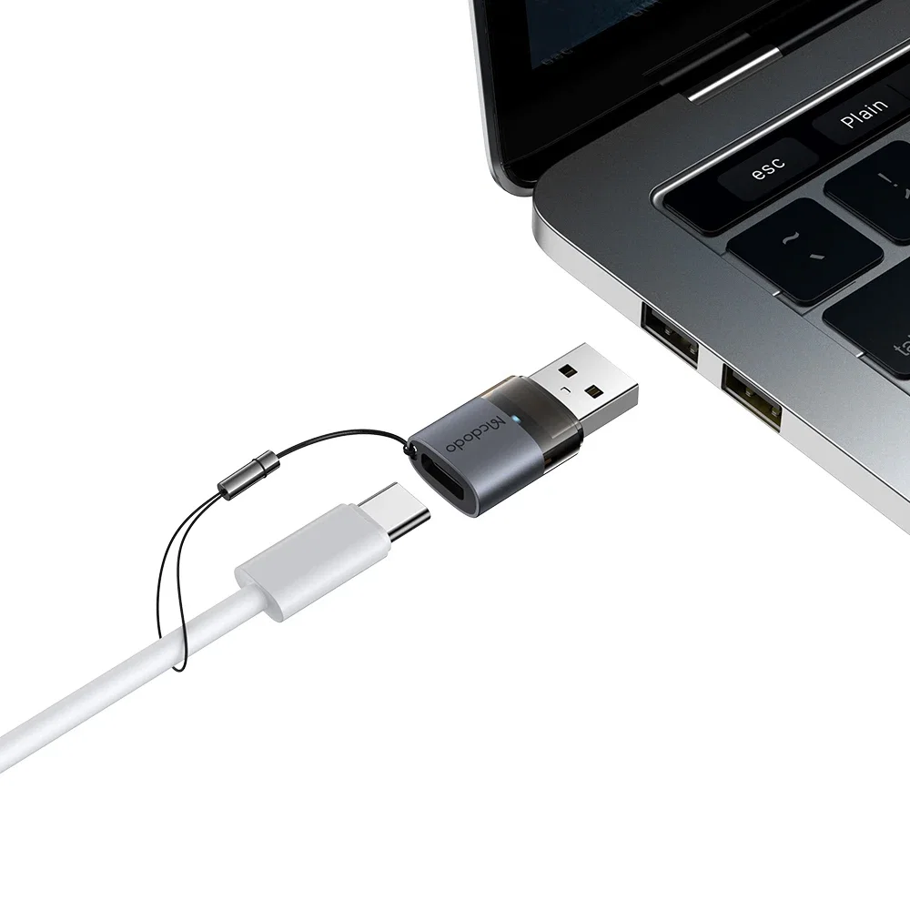Mcdodo OT-7580 Type-C to USB-A 3.0 Dönüştürücü Adaptör, Şarj Göstergeli - Görsel 4