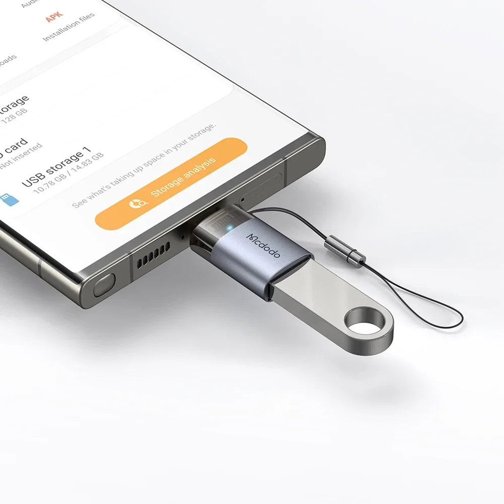 Mcdodo OT-7400 USB-A to Type-C 5Gbps Veri Aktarım Adaptörü Siyah - Görsel 6