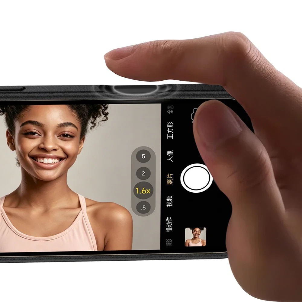 Mcdodo PC-2502 OBase iPhone 18 Pro Uyumlu Manyetik 360° Halka Standlı , Kamera Tuşlu Kılıf Siyah - Görsel 3
