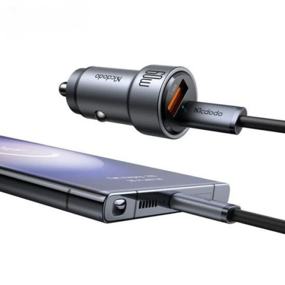 Mcdodo CC-8210 NeoEco 60W Type-C + USB-A Çift Çıkışlı Hızlı Araç Çakmaklık - Görsel 3