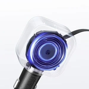 Mcdodo CC-8710 FreeGo Pro 130W LED Ekranlı 80cm Dahili Geri Çekilebilir Type-C Kablolu Araç Çakmaklık - Görsel 7
