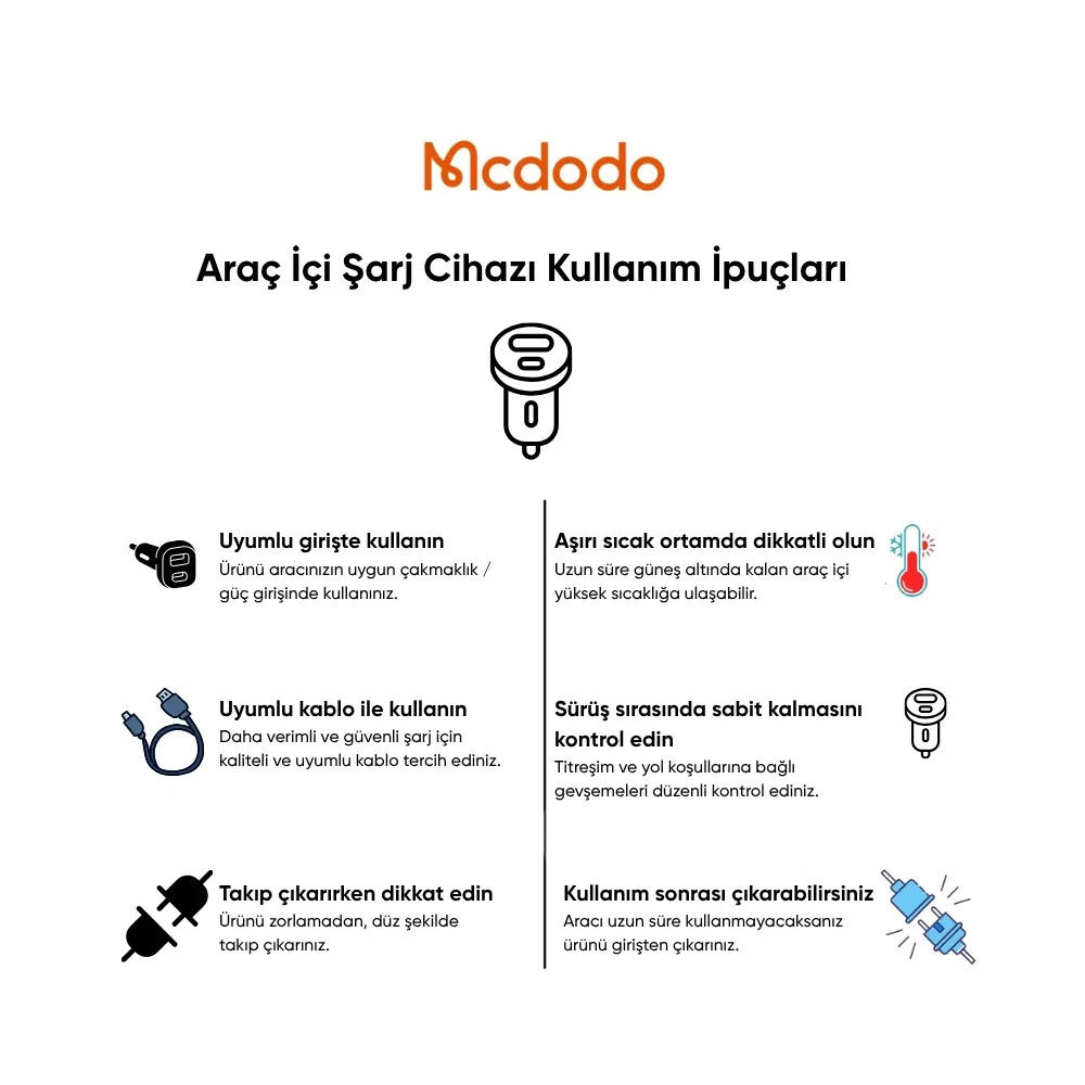 Mcdodo CC-8670 FreeGo Pro 93W 3 Çıkışlı 80cm Geri Çekilebilir Type-C Kablolu LED Ekranlı Araç Çakmaklık - Siyah - Görsel 9