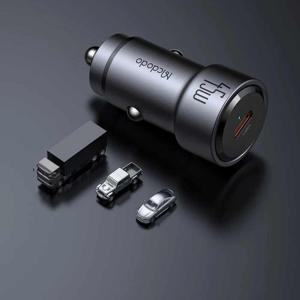 Mcdodo CC-1520 NeoEco 45W Type-C Hızlı Şarj Araç Çakmaklık - Siyah - Görsel 6