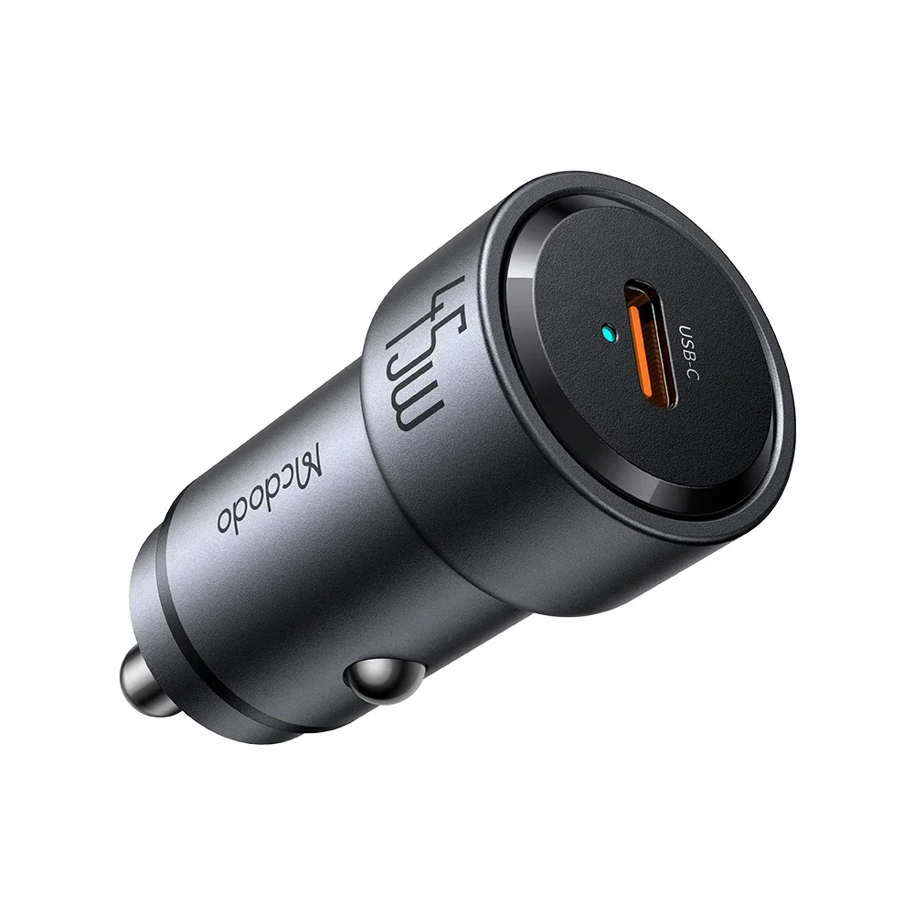 Mcdodo CC-1520 NeoEco 45W Type-C Hızlı Şarj Araç Çakmaklık - Siyah - Görsel 1