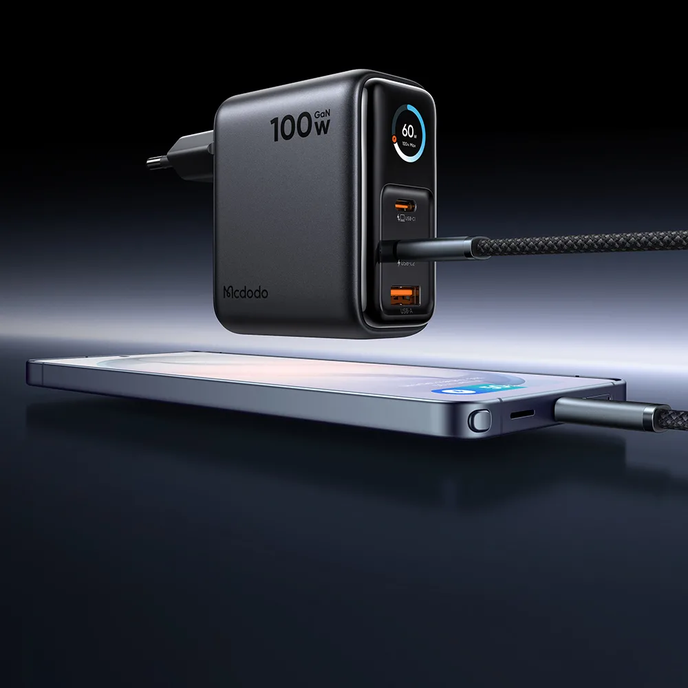 Mcdodo CH-6050 Gana Ultra 100W Akıllı Ekranlı GaN Hızlı Şarj Adaptörü - Görsel 5