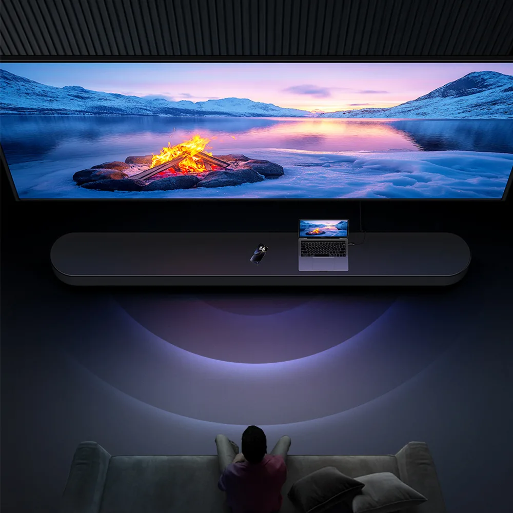 Mcdodo CA-7900 Cab Flow 4K 60Hz USB-C To HDMI Görüntü ve Ses Aktarım Kablosu 2 Metre - Siyah - Görsel 3