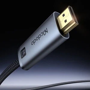 Mcdodo CA-8040 Cab Flow 8K 60Hz USB-C To HDMI Görüntü ve Ses Aktarım Kablosu 2 Metre - Uzay Grisi - Görsel 3