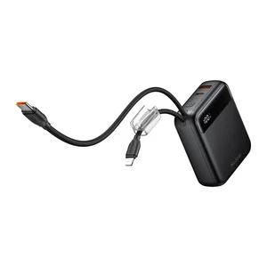 Mcdodo MC-2480 MiniKit 10000mAh 22.5W Dahili Type-C ve Lightning Kablolu USB-C USB-A Çıkışlı Mini Hızlı Şarj Powerbank Siyah - Görsel 2