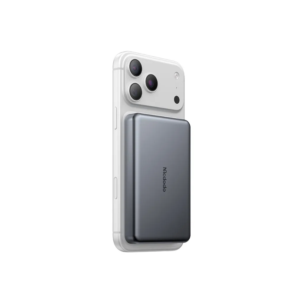 Mcdodo MC-9951 Ultima 10000mAh 25W Qi2.2 Manyetik Kablosuz Hızlı Şarj Powerbank Yarı Katı Batarya Teknolojili Siyah - Görsel 5