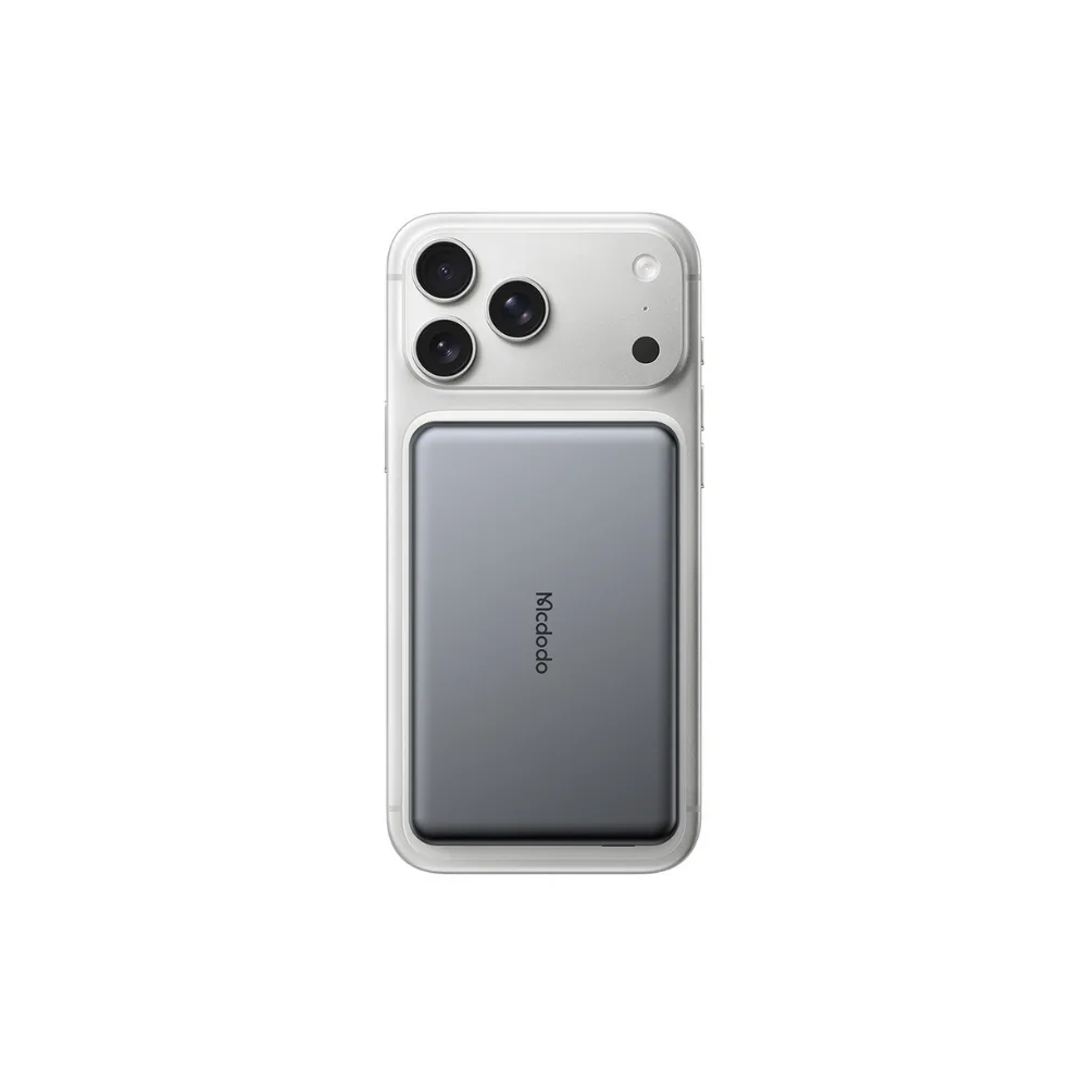 Mcdodo MC-9951 Ultima 10000mAh 25W Qi2.2 Manyetik Kablosuz Hızlı Şarj Powerbank Yarı Katı Batarya Teknolojili Siyah - Görsel 6