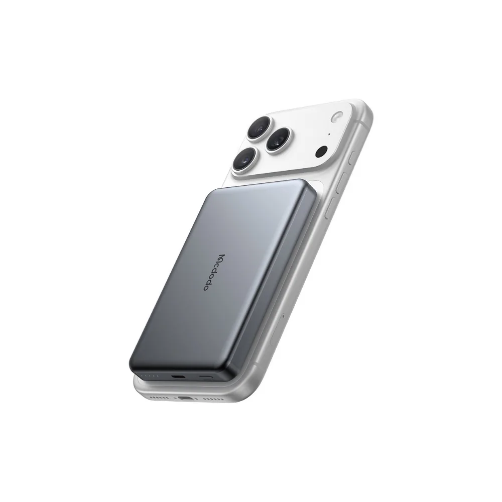 Mcdodo MC-9951 Ultima 10000mAh 25W Qi2.2 Manyetik Kablosuz Hızlı Şarj Powerbank Yarı Katı Batarya Teknolojili Siyah - Görsel 4