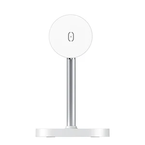 Mcdodo CH-7340 TWS Wireless Şarj + MagSafe Manyetik Tutuculu Şarj Standı Beyaz - Görsel 5