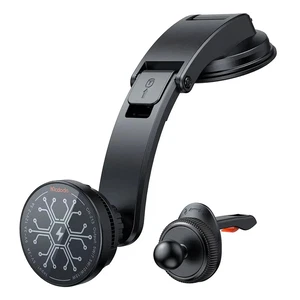 Mcdodo CH-2130 Manyetik Radyatör Wireless Şarjlı Telefon Tutucu Siyah - Görsel 1