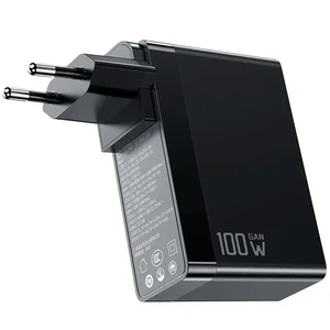 Mcdodo CH-8101 100w GaN Serisi 3 Port Başlıklı 1xusb 2xtype-c Girişli Universal Şarj Adaptörü- Siyah - Görsel 3