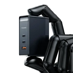 Mcdodo CH-8101 100w GaN Serisi 3 Port Başlıklı 1xusb 2xtype-c Girişli Universal Şarj Adaptörü- Siyah - Görsel 1