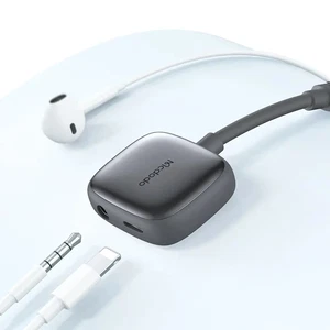 Mcdodo CA-2740 Lightning to Lightning Dijital Ses Adaptörü Gri - Görsel 5