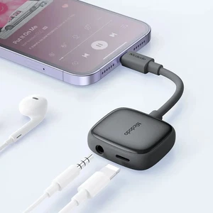Mcdodo CA-2740 Lightning to Lightning Dijital Ses Adaptörü Gri - Görsel 2