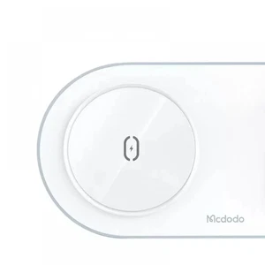 Mcdodo CH-7062 15W MagSafe TWS + Watch + Telefon 3in1 Kablosuz Şarj Ünitesi Beyaz - Görsel 4