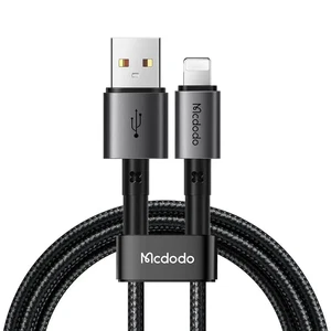 Mcdodo CA-3580 Usb-ATo Lightning Şarj Ve Veri Aktarım Kablosu - 1.2m Siyah - Görsel 1