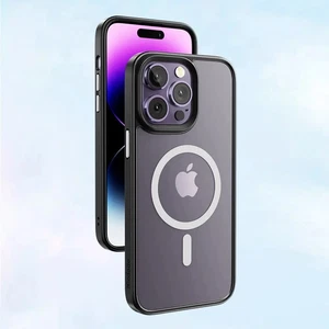 Mcdodo PC-3101 iPhone 14 Plus Uyumlu MagSafe'li Mat Siyah Kapak - Görsel 3