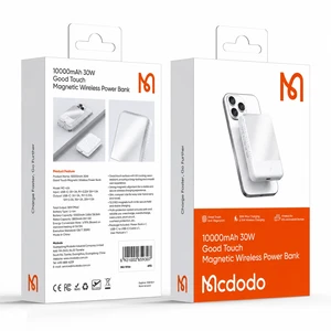 Mcdodo MC-5930 10000mAh 30W Manyetik Kablosuz Powerbank Beyaz - Görsel 9