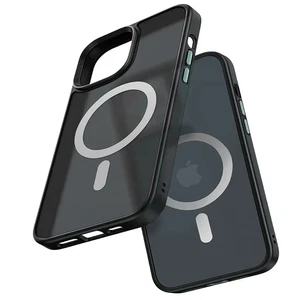 Mcdodo PC-2675 iPhone 12 Pro Max Uyumlu MagSafe'li Mat Siyah Kapak - Görsel 1