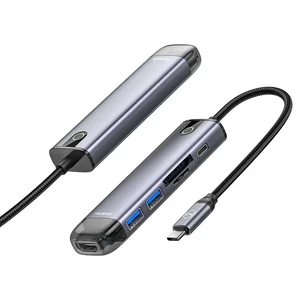 Mcdodo HU-7740 Type-c Hdmı+usb 3.0 PD Macbook Çoklayıcı Adaptör-gri - Görsel 4