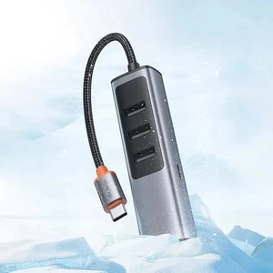 Mcdodo HU-1120 1xType-C + 4xUSB 3.0 Çoklayıcı Adaptör Gri - Görsel 6
