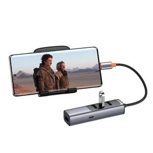Mcdodo HU-1120 1xType-C + 4xUSB 3.0 Çoklayıcı Adaptör Gri - Görsel 3